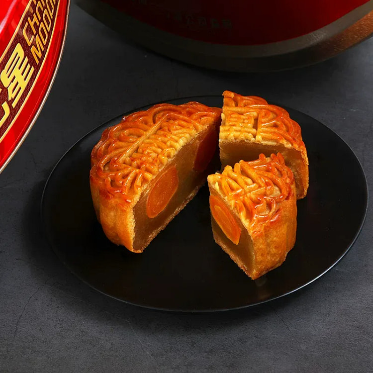 Double egg yolk lotus paste bean paste moon cake 1 1 box