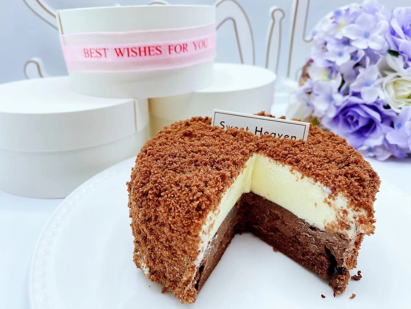 Hokkaido Double Fromage Chocolate Cheese Cake ( 4 inch) Weee!