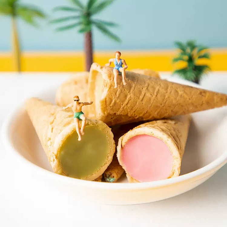Matcha, Filled Wafer Cones, Trio Flavor Pack