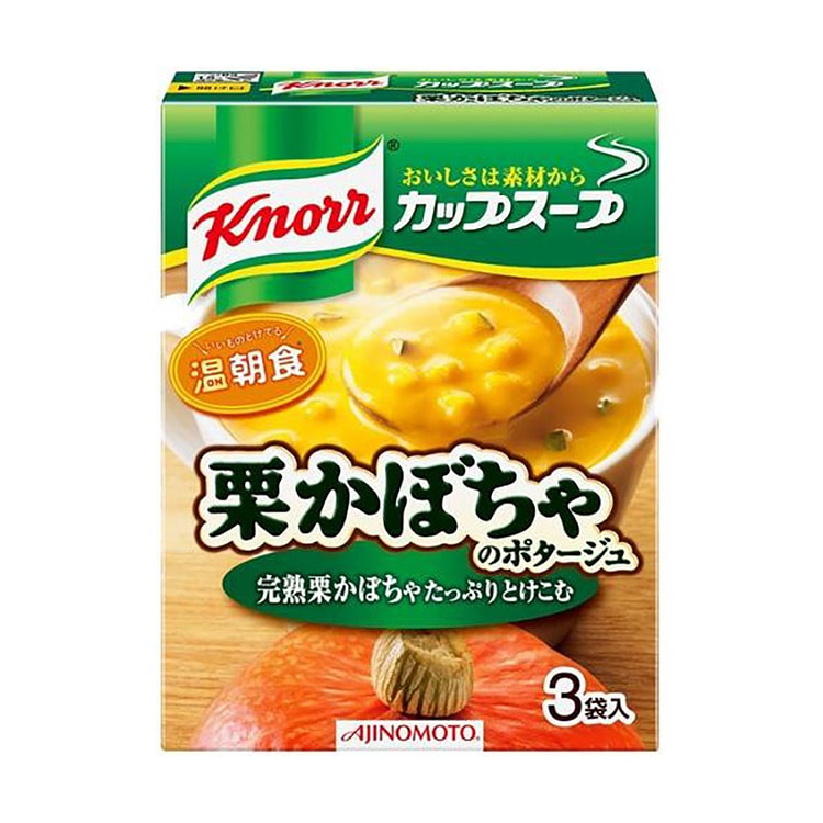 Ajinomoto Instant Soup Chestnut Pumpkin Soup 3 Pcs
