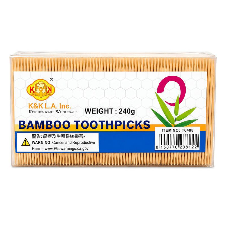 [K&K L.A.] Bamboo Toothpicks - 240g 1 each
