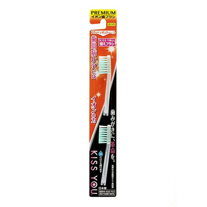 Ion Toothbrush Flat Regular Replacement Brush 2 count