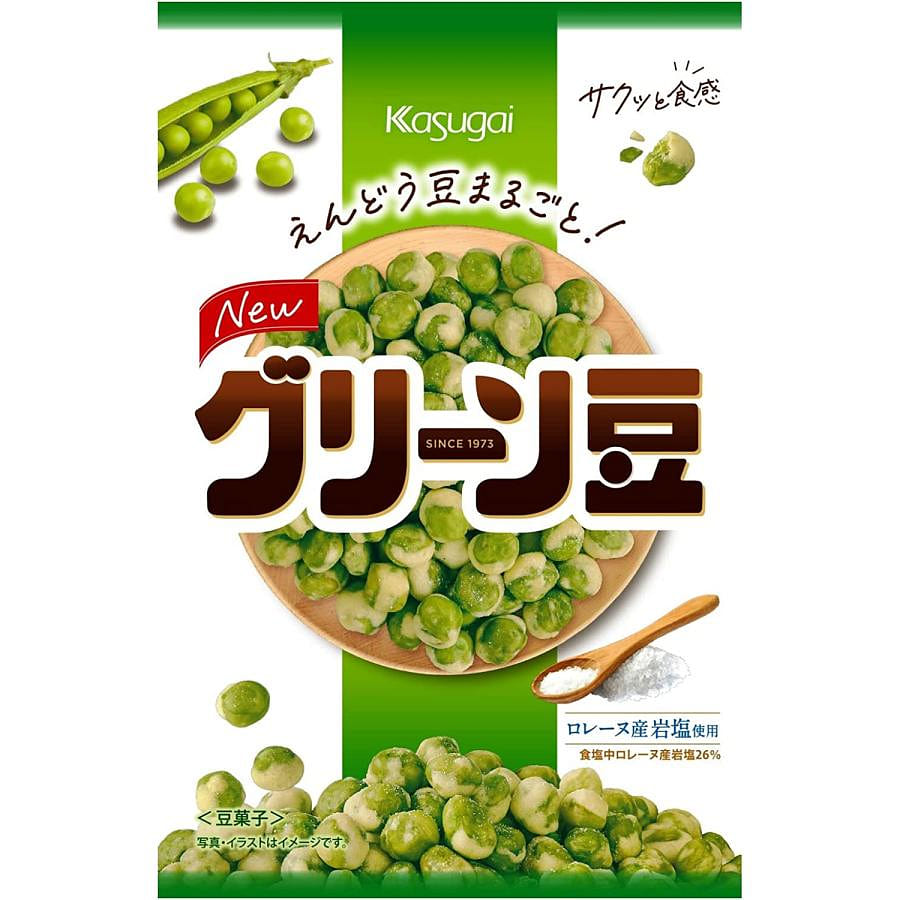 Kasugai Green Salted Pea Snack 90g 1 pack