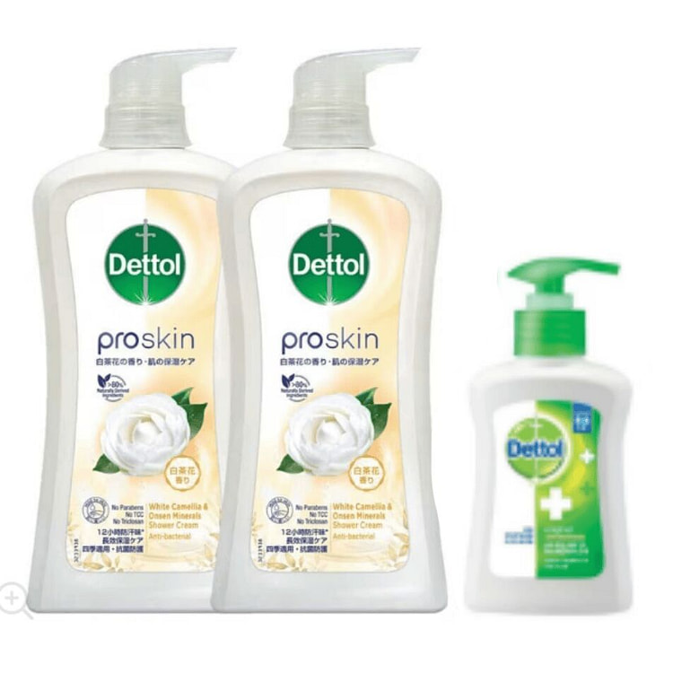 滴露白茶花矿物沐浴乳套装950ml 2支 赠洗手液 1 包