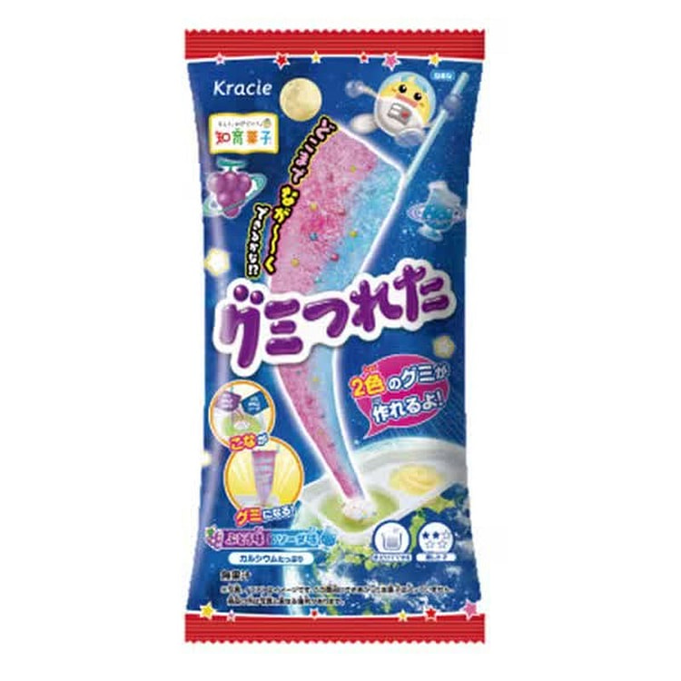 Kracie Foods Gummy Tsureta Grape & Soda Flavors 1 each