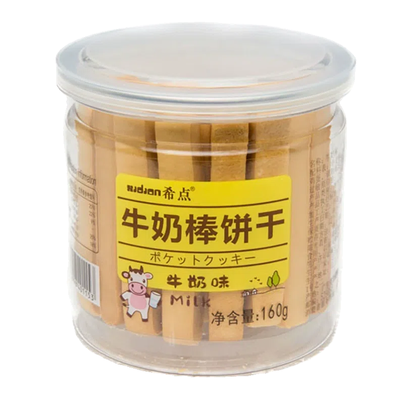 希点矮罐牛奶棒160g*1罐 160 克