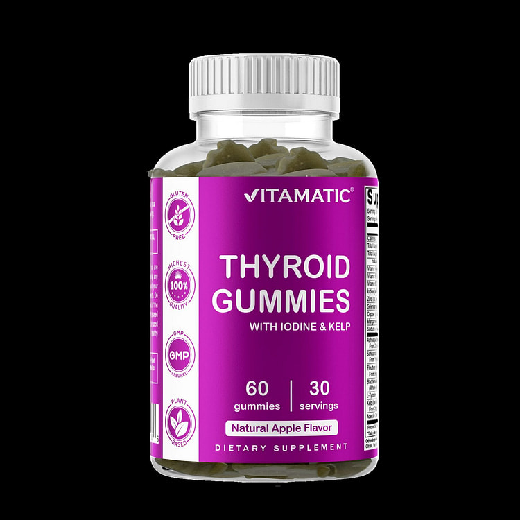 Thyroid Support with Kelp & Iodine - 60 Gummies