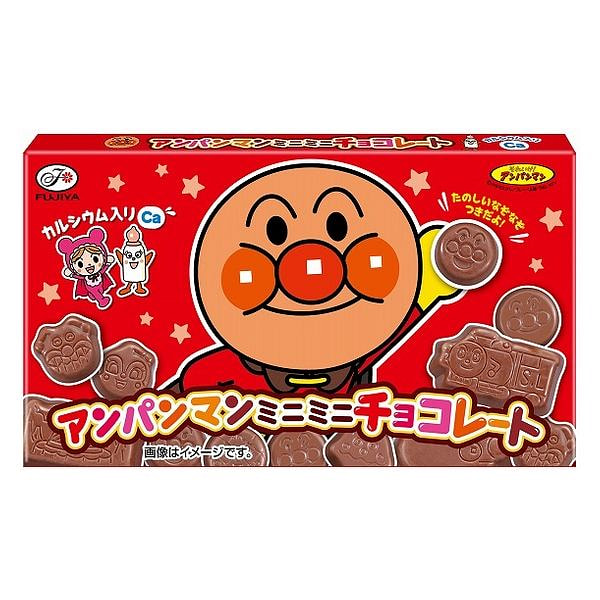 不二家 面包超人迷你巧克力块 15粒 1 份