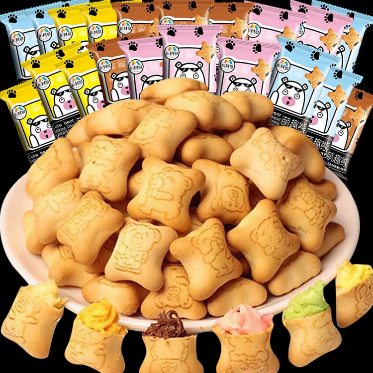 小熊灌心饼干20包165g*1