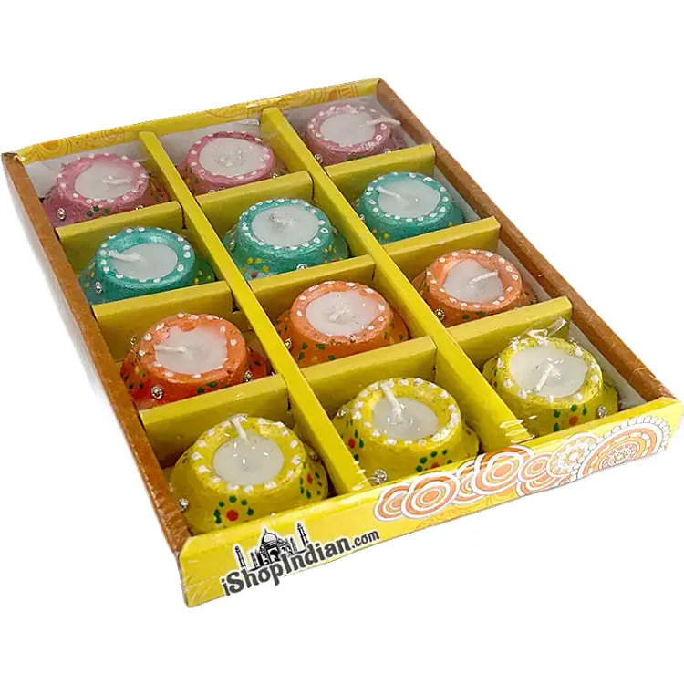 Small Matki Diya Gift Pack with Wax - 12 Pack (MTK-5)