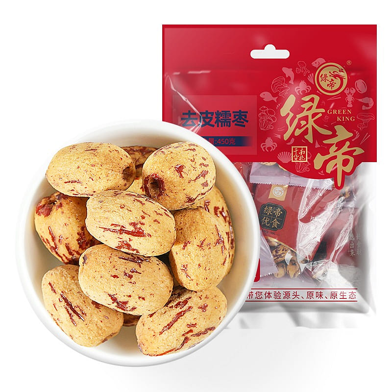 Green King Peel and pit glutinous dates 450g 450 g