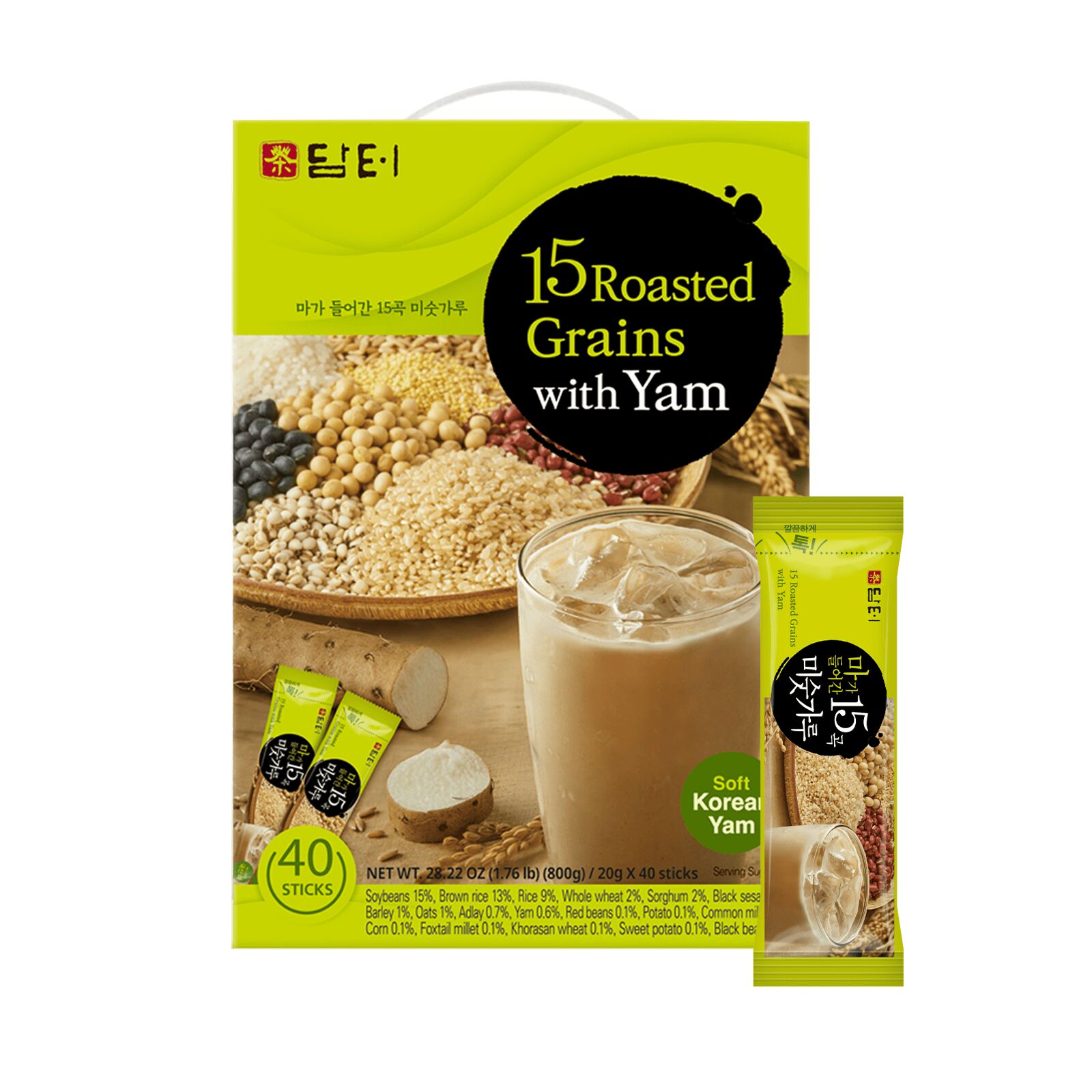 Damtuh 15 Roasted Grains with Yam - 40 Counts 20 g