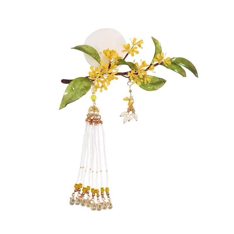 Osmanthus Flowers Hair Clasp New Chinese Hair Clasp-Soft Pole 1 each