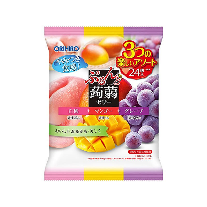 ORIHIRO Konjac Jelly Mixed Flavors 480g 1 each