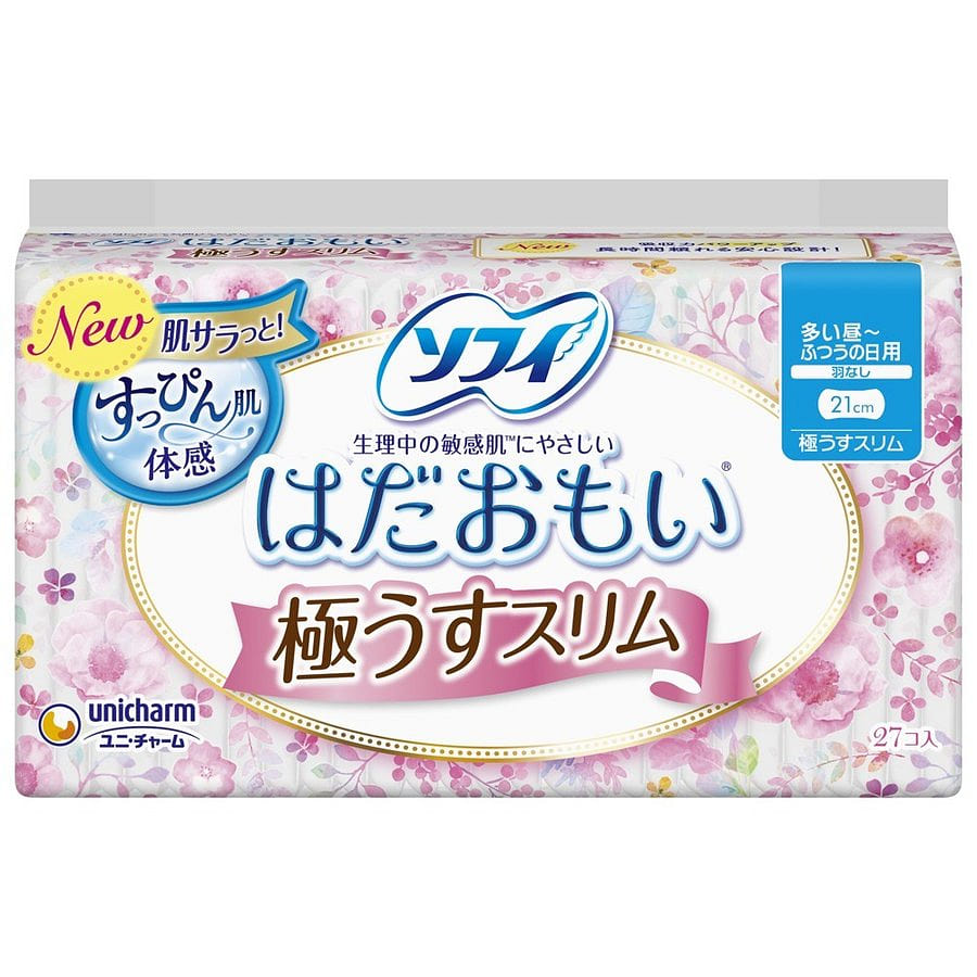 Sofy Sensitive 21cm Slim No Wing Sanitary Pad 27p 1 count