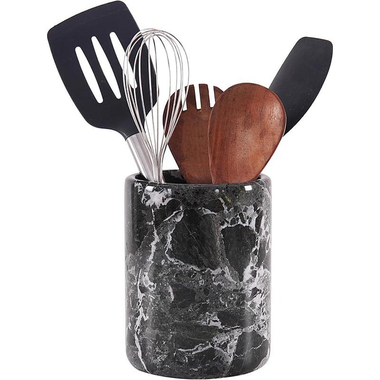 Radicaln Black 6.5" Marble Utensil Holder, Storage