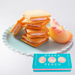 fuubian Osaka Peach Butter Sandwich Cookies 5pcs 1 each