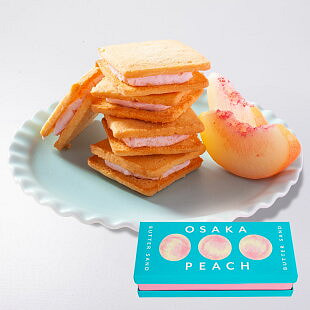 博多 风美庵 大阪桃子 黄油夹心饼干 5块 1 份