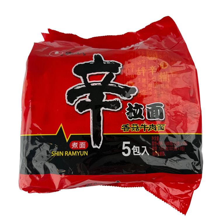 农心辛拉面多连包 600 克 (min 3)