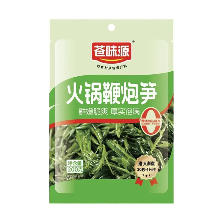 苍味源火锅鞭炮笋盐渍马尾藻长寿菜200g 200 克