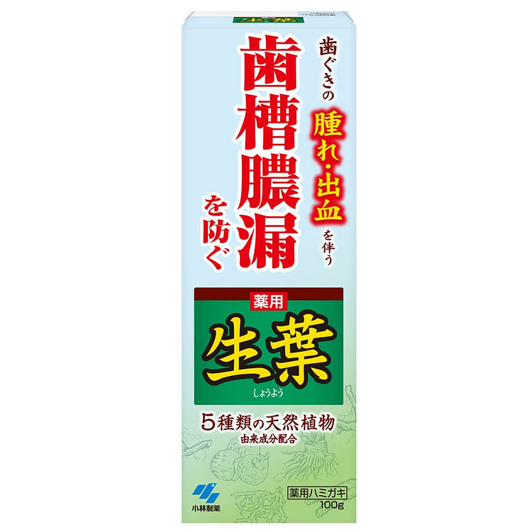 小林制药 防止牙周炎牙龈出血 生叶天然植物牙膏