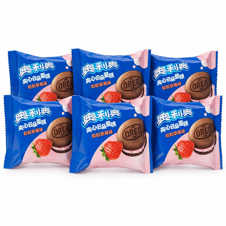 Oreo Soft Snack Cakes with Strawberry Filling 22 g*6 counts