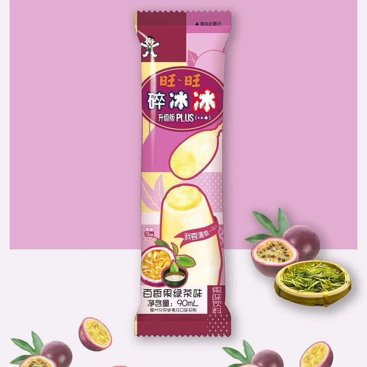 Crushed Ice Passion Fruit Green Tea Flavor 90ml*3 270 g
