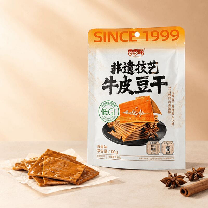 xiangxiangzui Five-Spice Chewy Tofu Snack100g*1bag 100 g