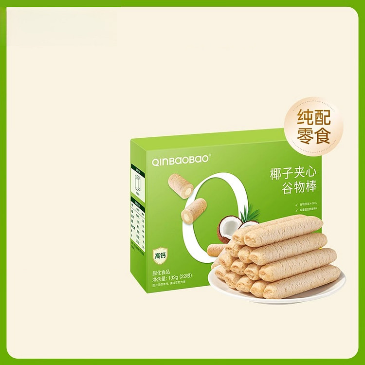 亲宝宝椰子夹心谷物棒132g*1盒 132 克