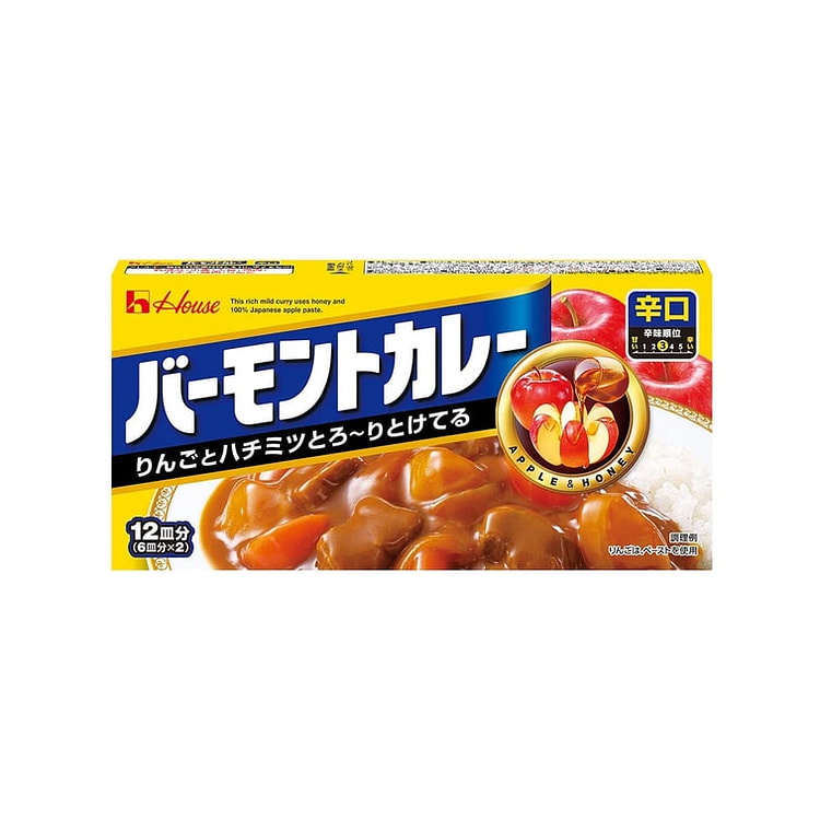 好侍 苹果蜂蜜 咖喱块 辣味 230g