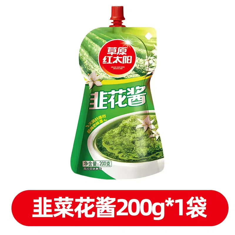 Grassland red sun Inner Mongolia wild leek flower sauce 200 g