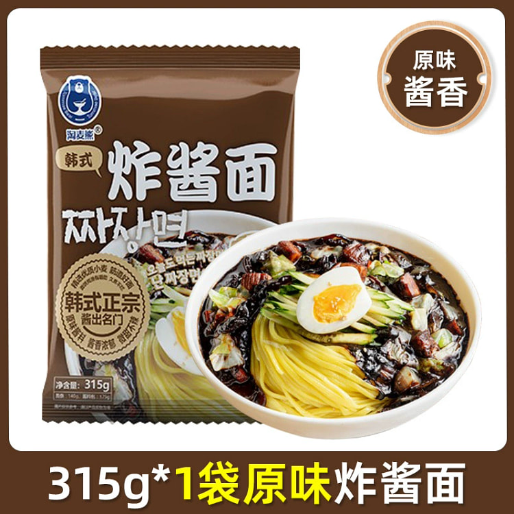 淘麦熊韩式原味炸酱一袋315g