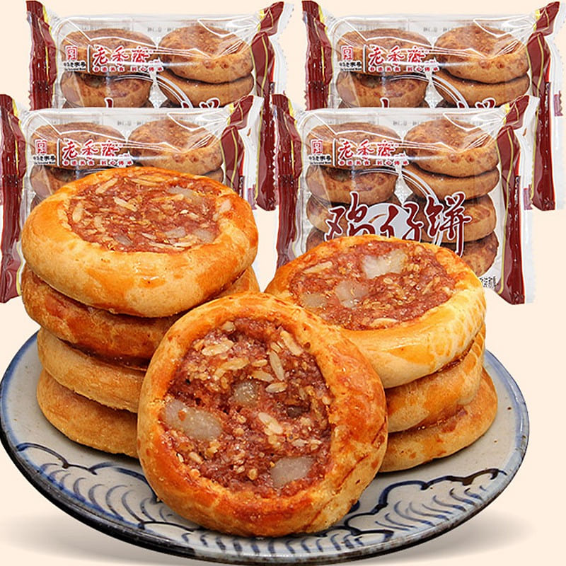 老香斋鸡仔饼正宗上海特产老字号糕点4包280g 280 克