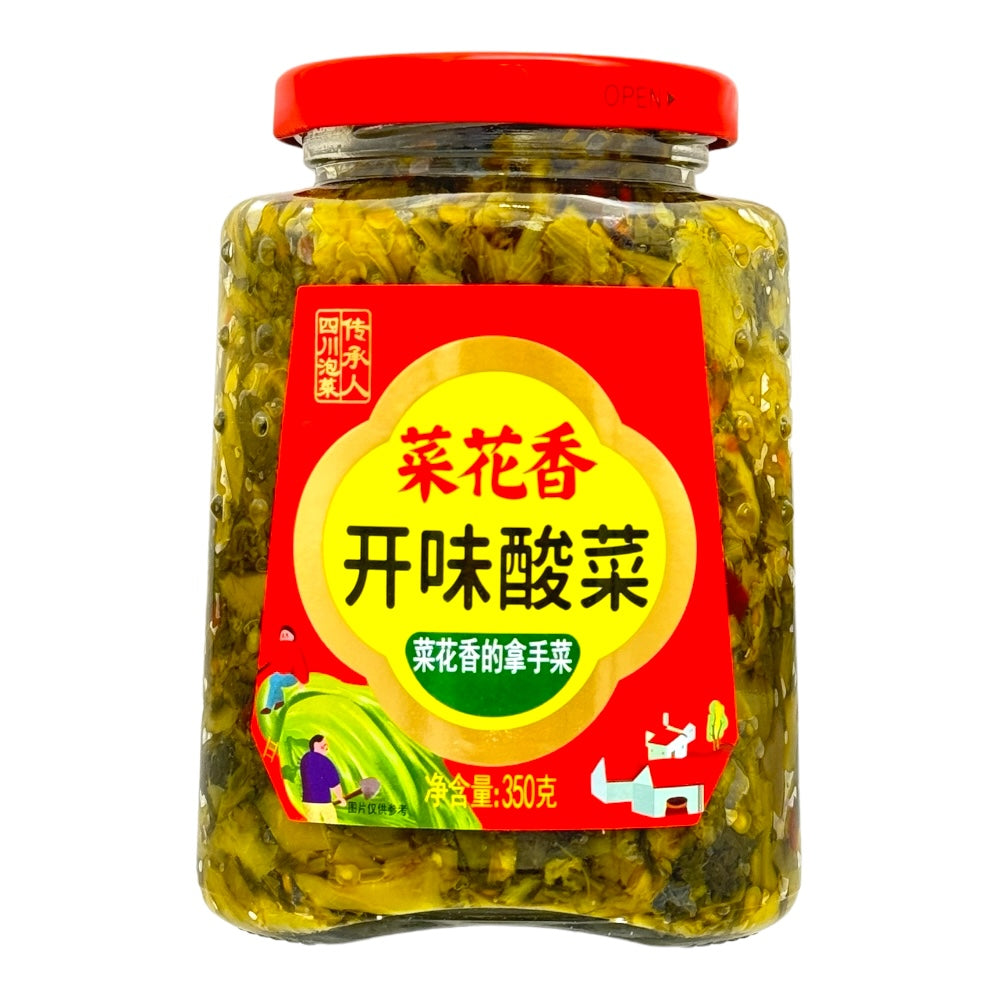 菜花香开胃酸菜350克无添加剂无防腐剂四川泡菜香辣爽口咸菜榨菜- Weee!