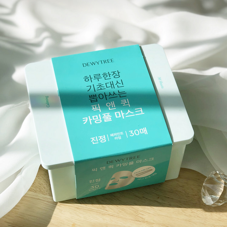 dewytree早安面膜绿色补水镇静面膜30片/盒