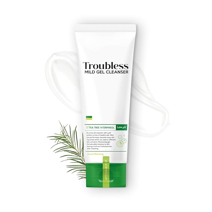 Mild Gel Cleanser - Tea Tree Gentle Face Wash/Liquid Facial Soap/Sebum Control & pH Balancing (4.05 fl oz,120ml) 1 份