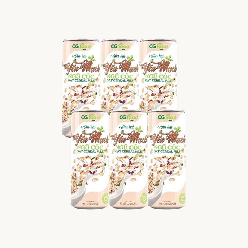 SỮA NGŨ CỐC DINH DƯỠNG YẾN MẠCH 1 GÓI 6 LON 8.28 oz