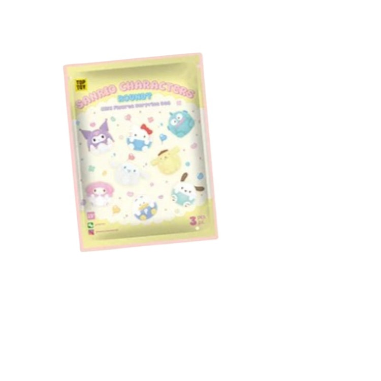 Sanrio Round Mini Charm Blind Bags 3pcs2 Bags 1 count