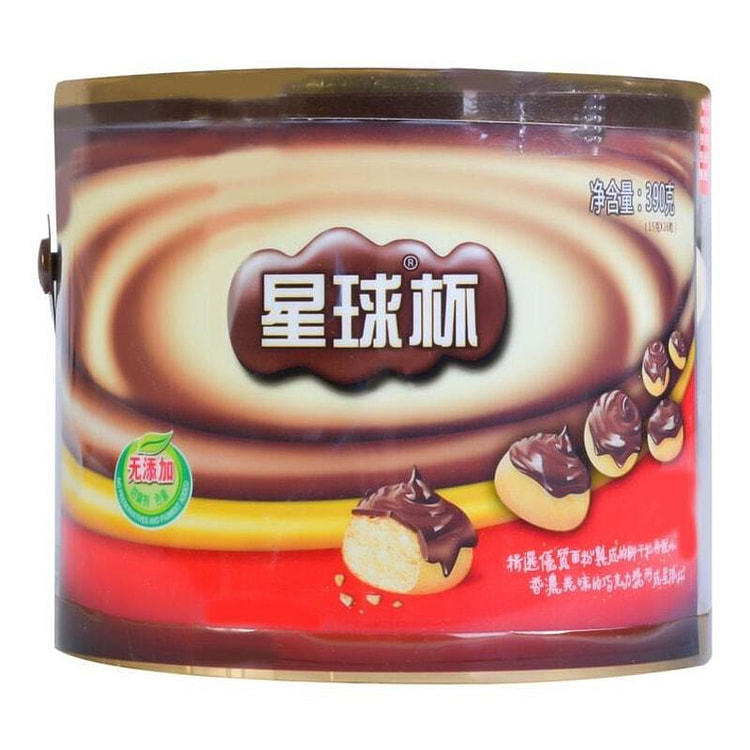 Sweet Star Cup Chocolate Flavor Sauce+Biscuits | Bucket 390g [Revisiting th