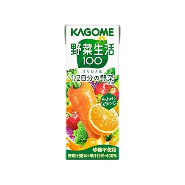 KAGOME 胡萝卜x橘子混合蔬果汁 200ml 1 盒