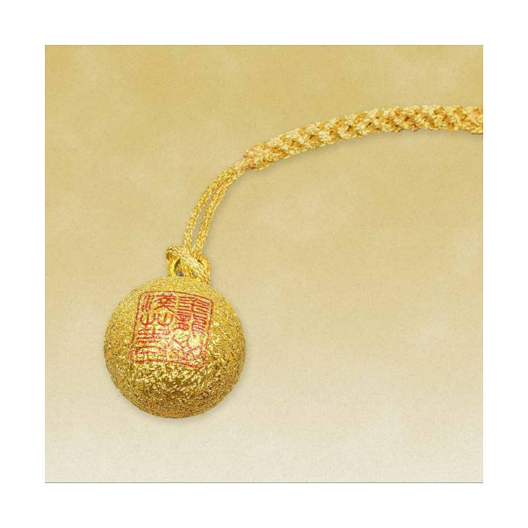Sensoji Golden Dragon Small Bell Pendant 1pc