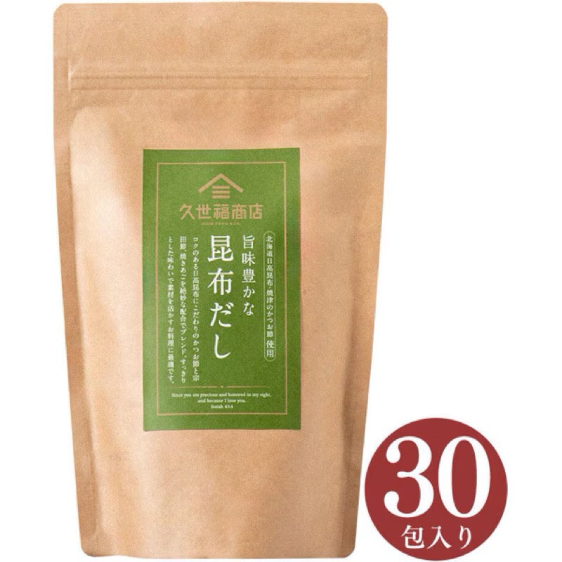 Kuzefuku Shoten Rich Kombu Dashi 8g x 30 Bags 1 each