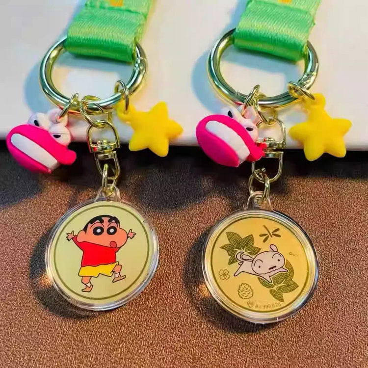 Crayon Shin chan Gold Coin Keychain