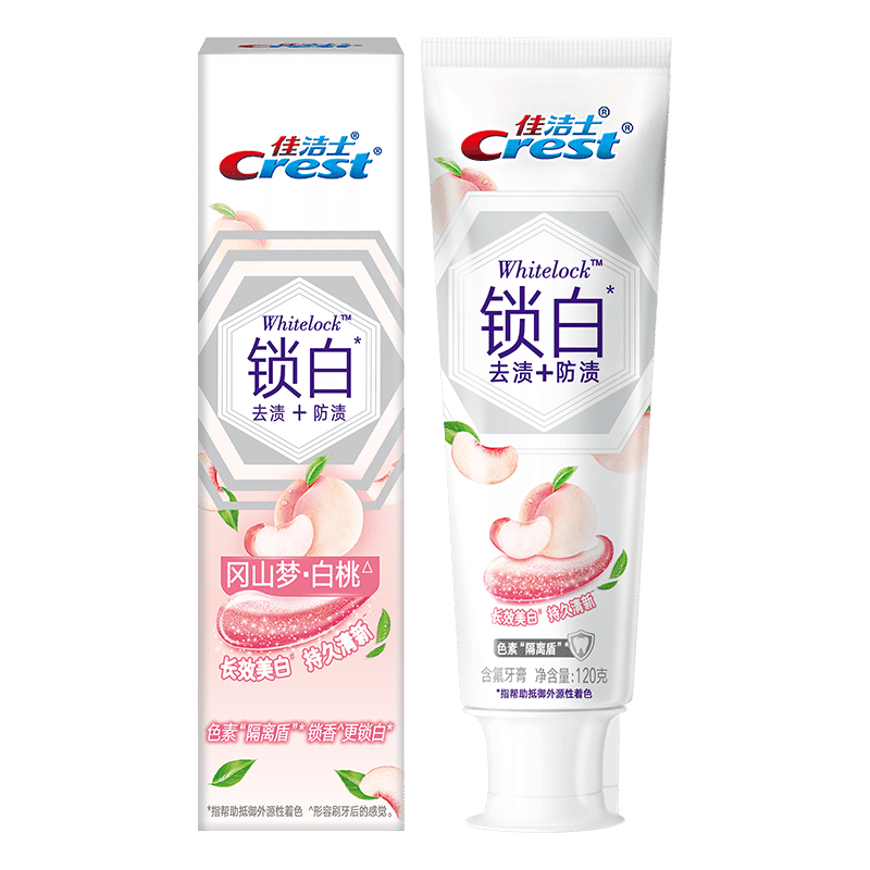 Crest Lock White to Shangokayama Dream White Peach toothpaste 120 g