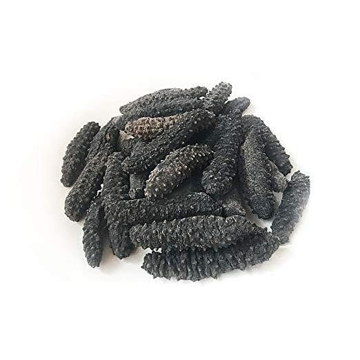Haishentianxia Wild Black pin Atlantic Dried Sea cucumber 8oz pack (40-60pcs) 8 oz