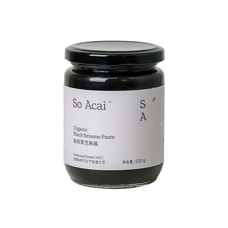soacai 有机黑芝麻酱 吐司面包贝果涂抹酱