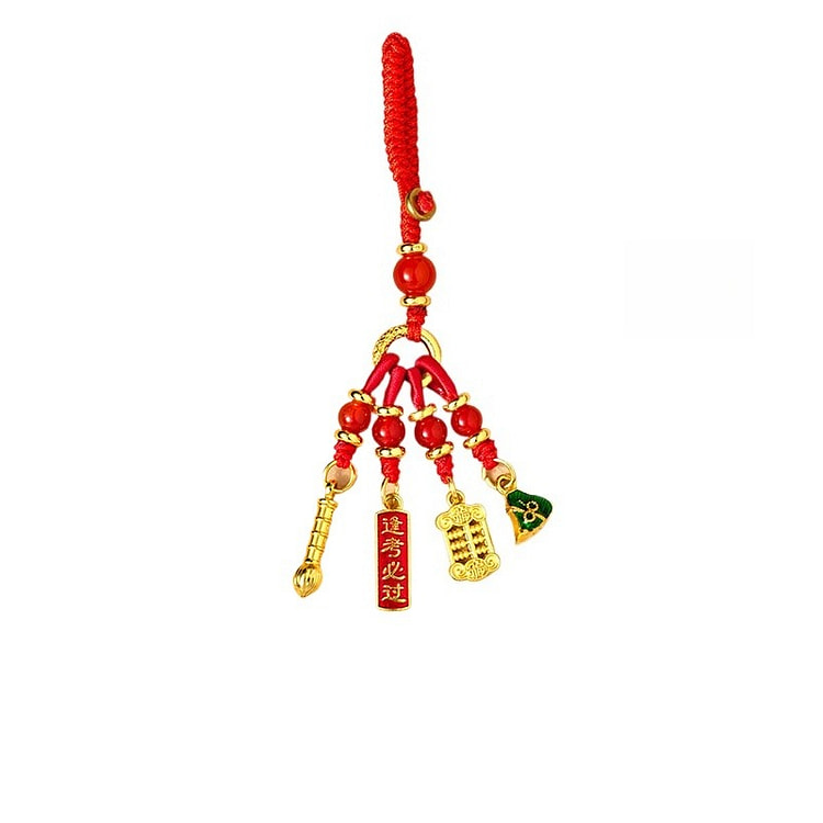 灵隐祈福 金榜题名钥匙扣挂件 一举高粽10.5厘米 1 盒