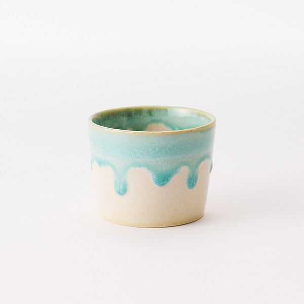 AKOMEYA TOKYO Green glaze soba cup