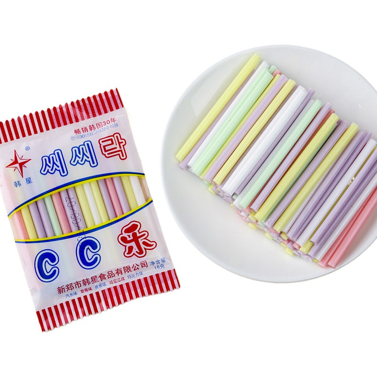 Korean Star cc Straw Candy mixed 16g*5 bags