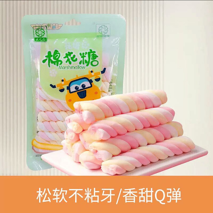 盛之花长条棉花糖350g5袋 350 克